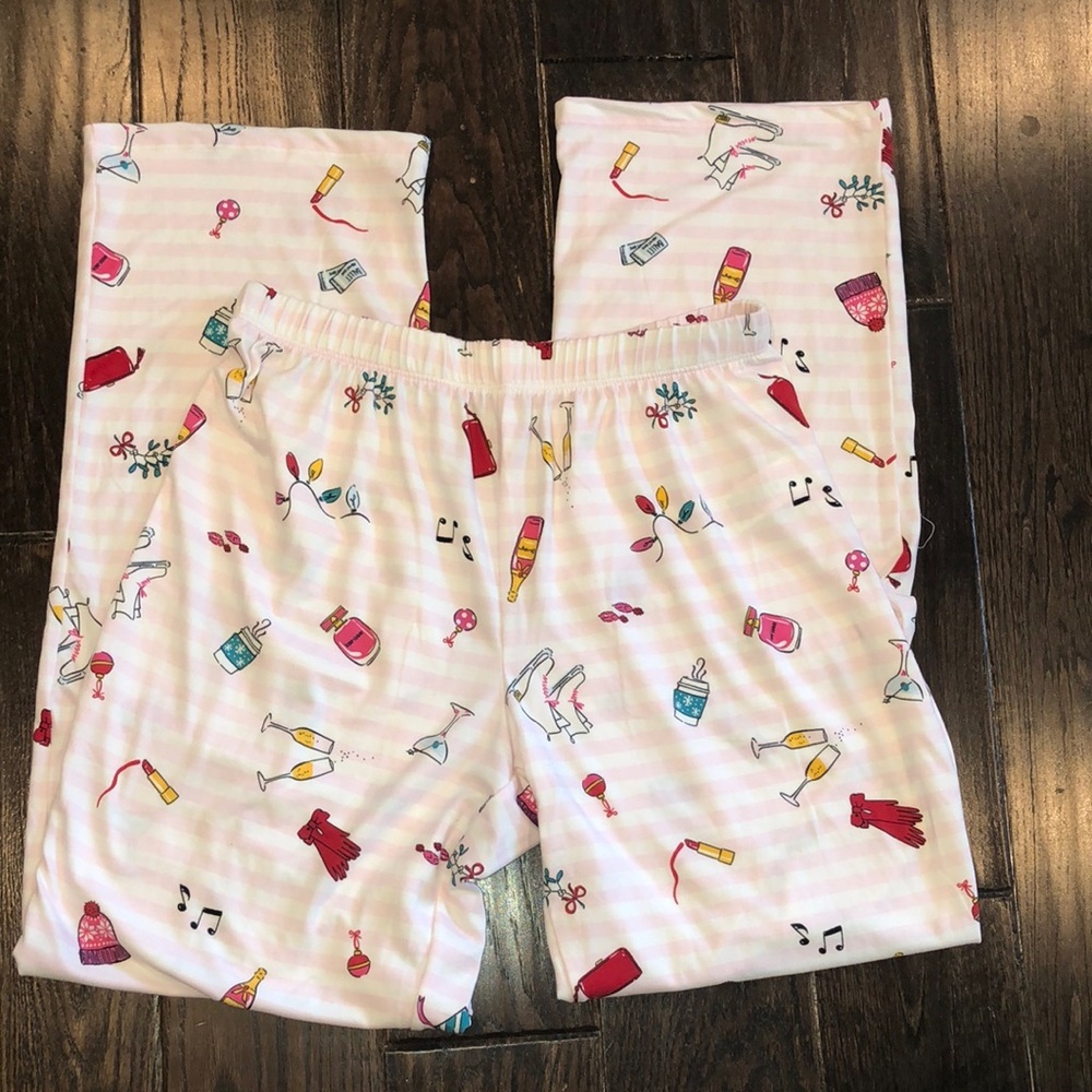 Kate Spade adorable pink print pajamas size small
